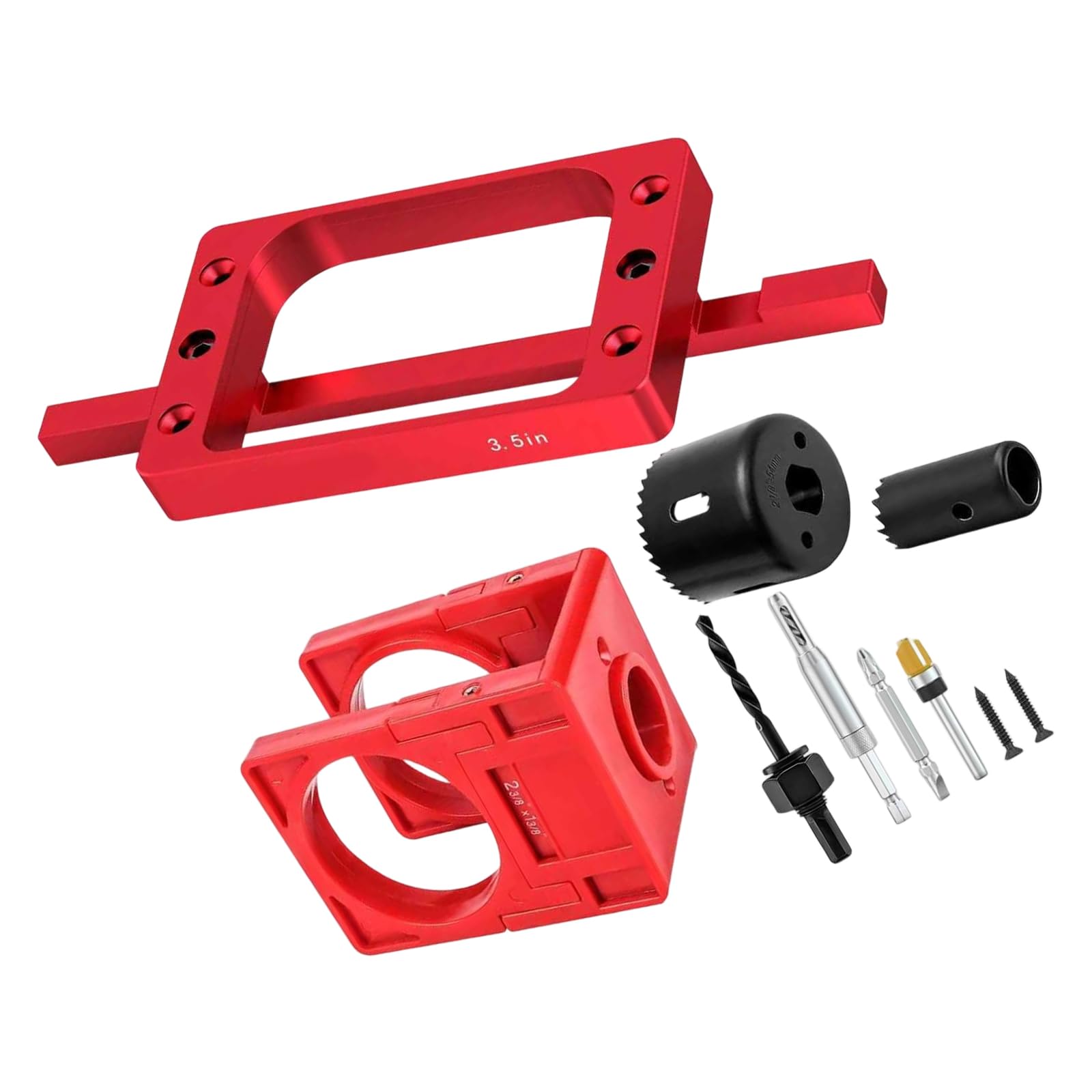 Apglsxy Set 2 Time Saving Fixed Size Door Hinge For Door And Jamb Aluminum Hinge Template Set For Router With Joint Mortise Dance Set