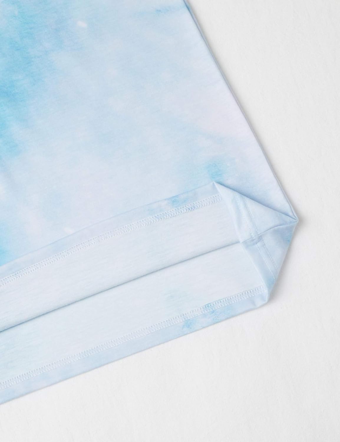 Vista 4 de Remidoo - Camiseta informal de manga corta para mujer, cuello redondo, corte amplio, con estampado de arco iris