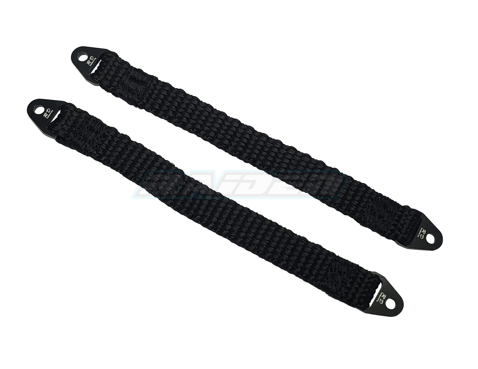 105mm Suspension Damper Travel Limit Straps for Axial AX10 SCX10 EXO Wraith Yeti RC Crawler - Black