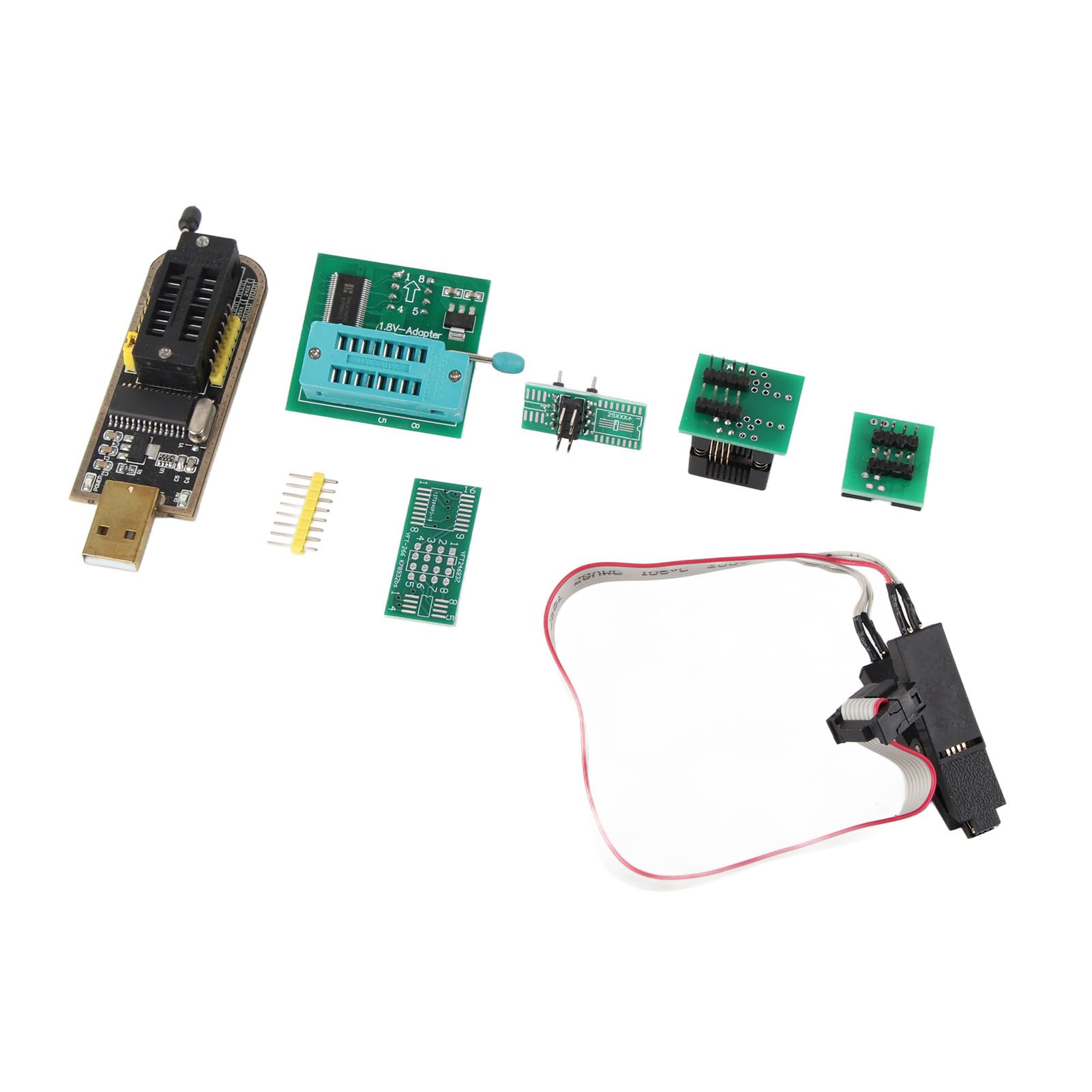 SOP8 Klip Testowy CH341A Programator USB Flash 1.8 V Adapter SOP8 do DIP8 Moduł Konwertera Gniazda Adaptera