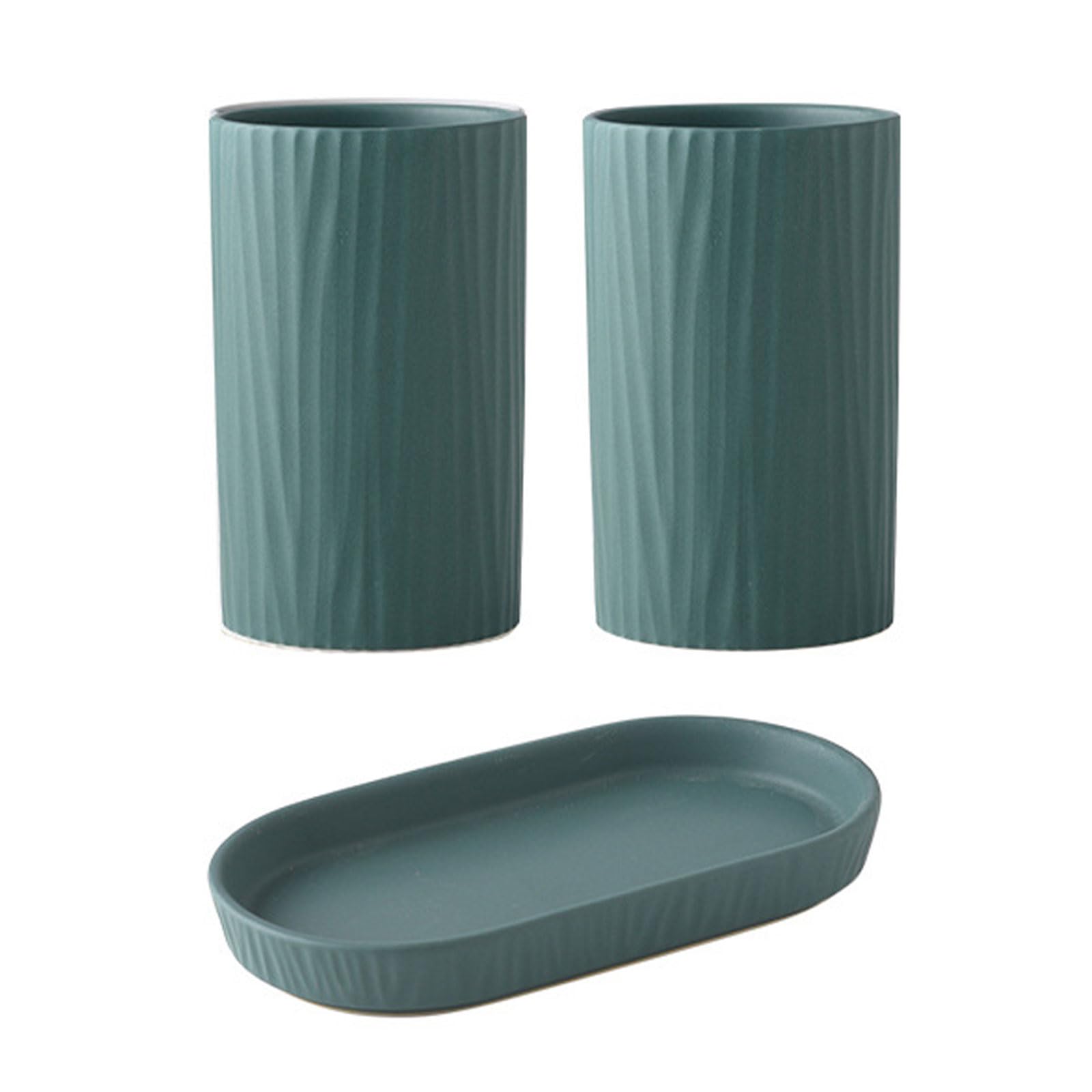 Dxcaicc Green Kitchen Utensil Holder, Large Cooking Utensil Crock For Countertop, Ceramic Kitchen Utensil Holder With Drip Tray,Drainer Ceramic Sets,