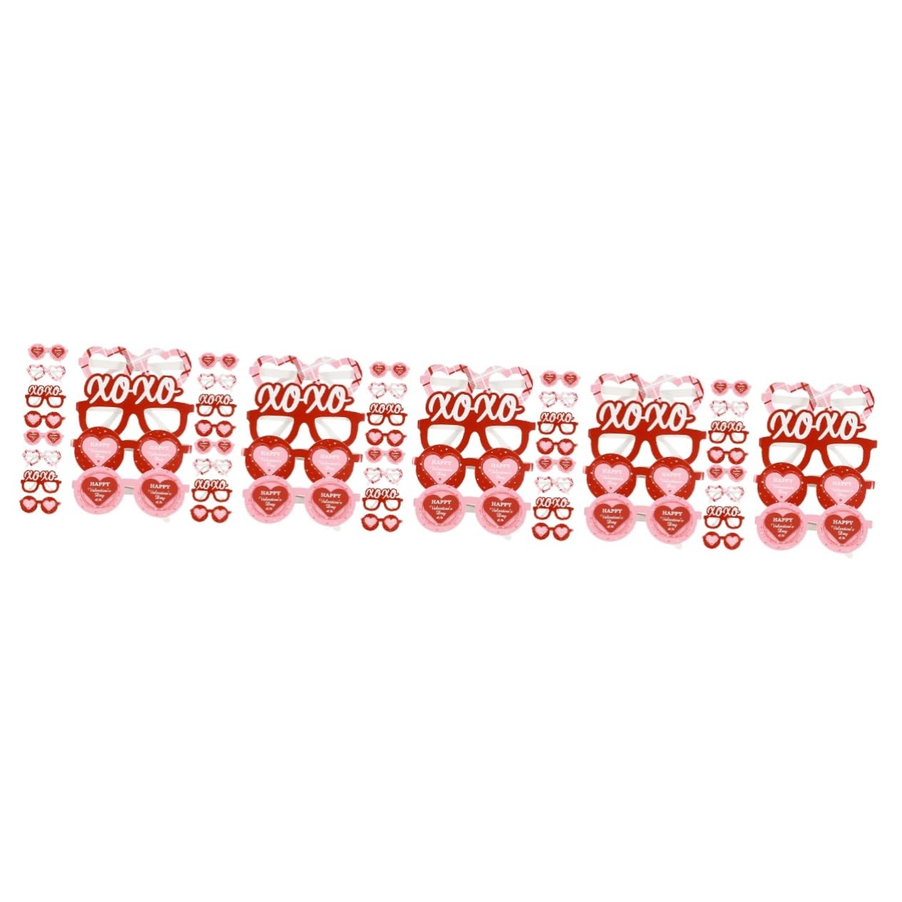 PRETYZOOM 5 Set Di Articoli Per Feste Di San A Forma Di Cuore Sunes Eleganti E Vivaci Occhiali Da Festa Per Uomini E Donne 12 Pezzi * 5