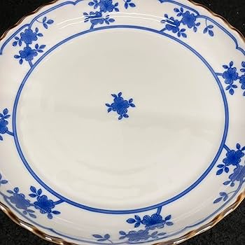 花柄扇形小皿8枚セット 信楽焼 小鉢 12cm 花型 花形 花びら おしゃれ 和風 青 盛り鉢