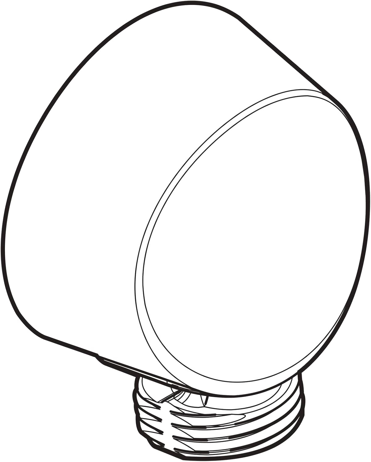 Moen A725WR Drop Ell Hand Held Shower Hose (Wrought Iron), Handheld