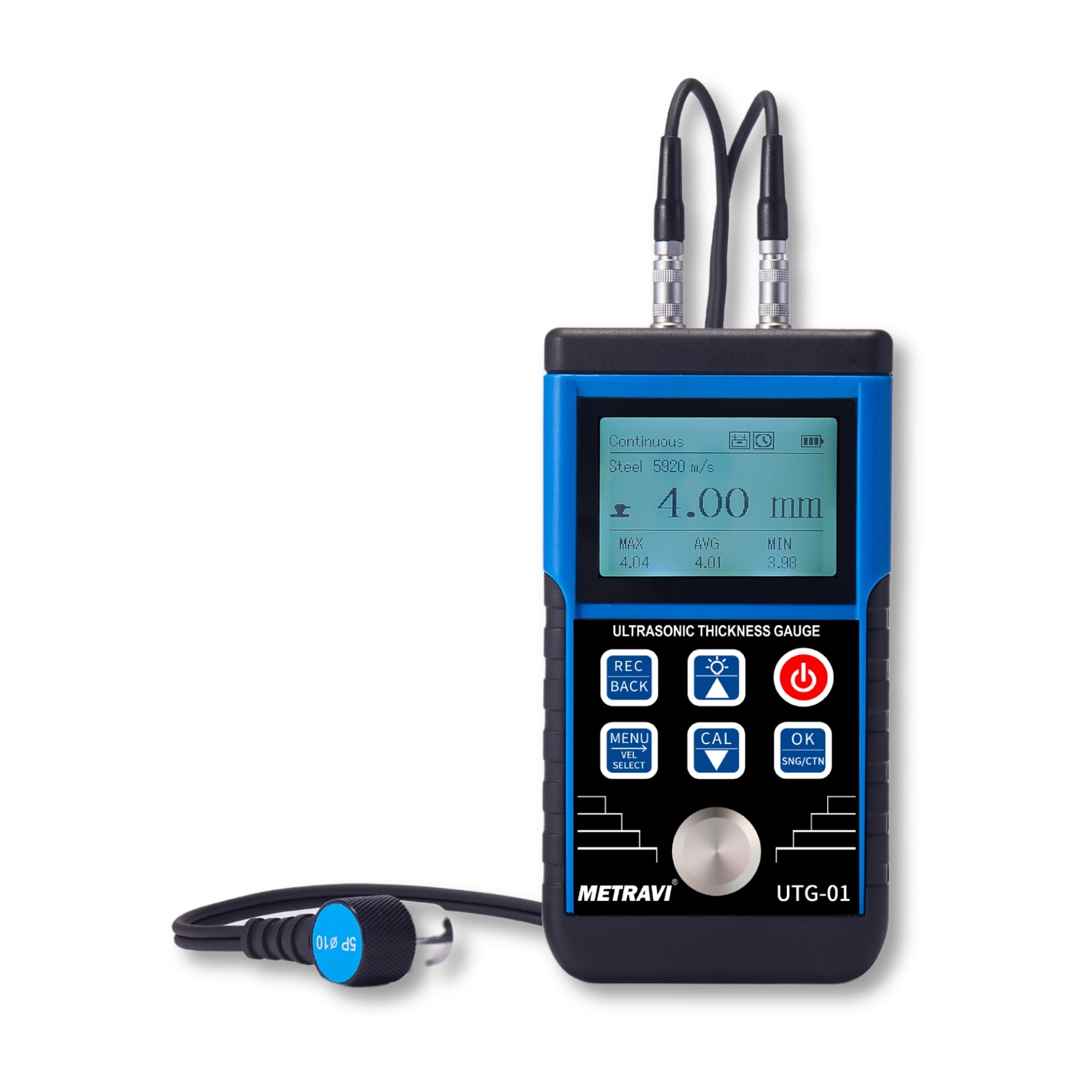 Metravi UTG-01 Ultrasonic Thickness Gauge for high density materials that are good ultrasonic conductors such as metal, plastic, ceramic, glass etc. (B07SR2D5W5) Amazon Price History, Amazon Price Tracker