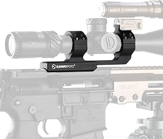 SUNWAYFOTO SR-3038-25P Cantilever Offset Scope Rings,30mm Dual Ring Scope Mount for 3.58'' Picatinny Rail,25 MOA - SUNWAYFOTO