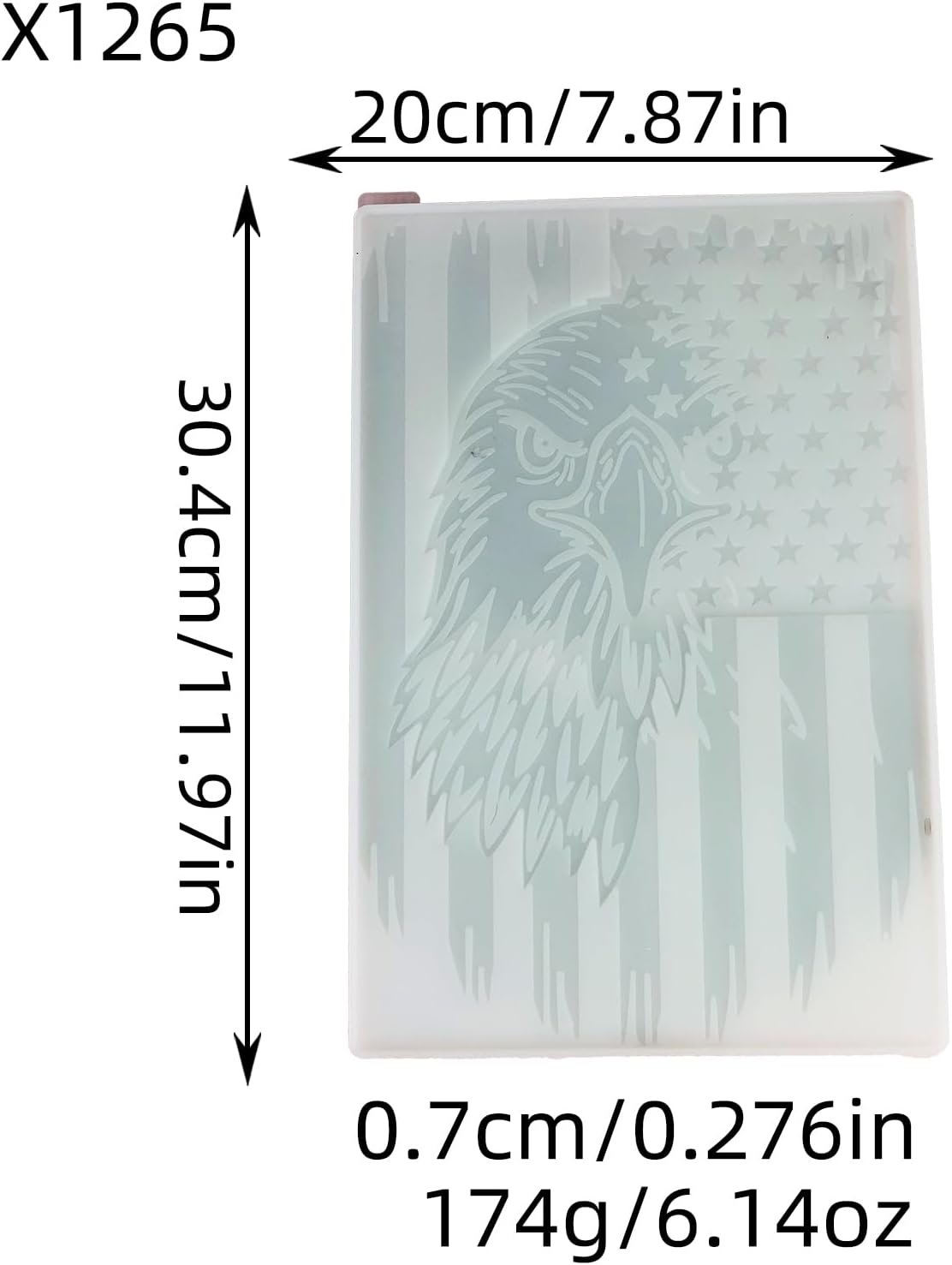 Large Silicone Molds for Resin American Flag Eagle Wall Art Resin Molds, Patriotic Home Decor, Flexible and Durable Casting Mold with Stars and Stripes Design