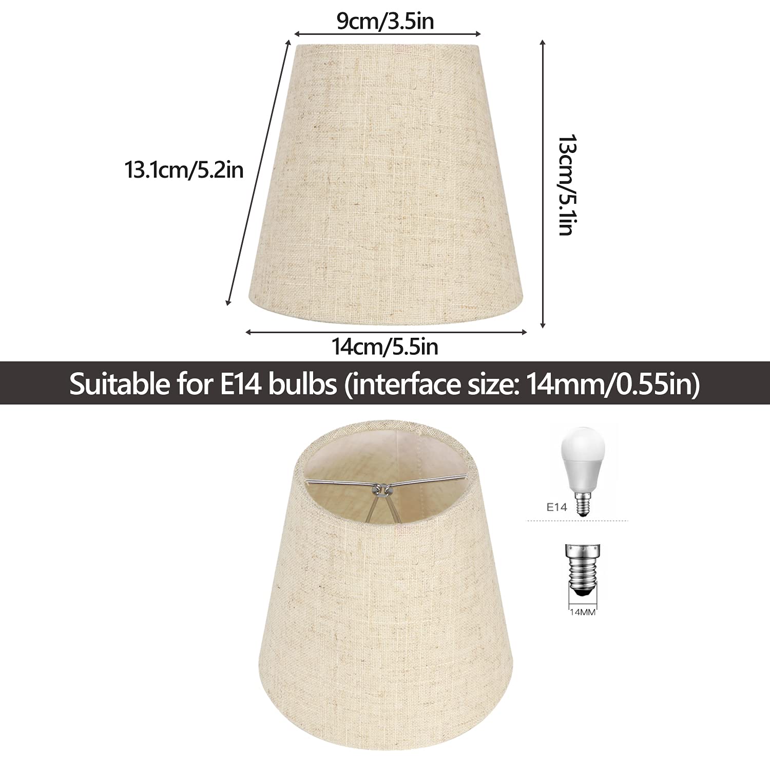 Tissting Lampshades, Snap-on Stainless Steel Lamp Shades with Enhanced Light Diffusion - Image 3