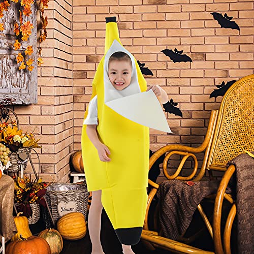 Besutolife Kids Banana Costume for Boys Girls Halloween Costumes Role Play Costume for Kids Light Weight Banana Dress Up 4-8T - image 3