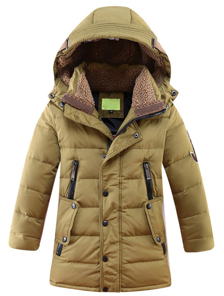Vogstyle Bambini Giubbotto Piumino Invernale Ragazzi Ragazze Leggero Impermeabile Cappotto con Cappuccio