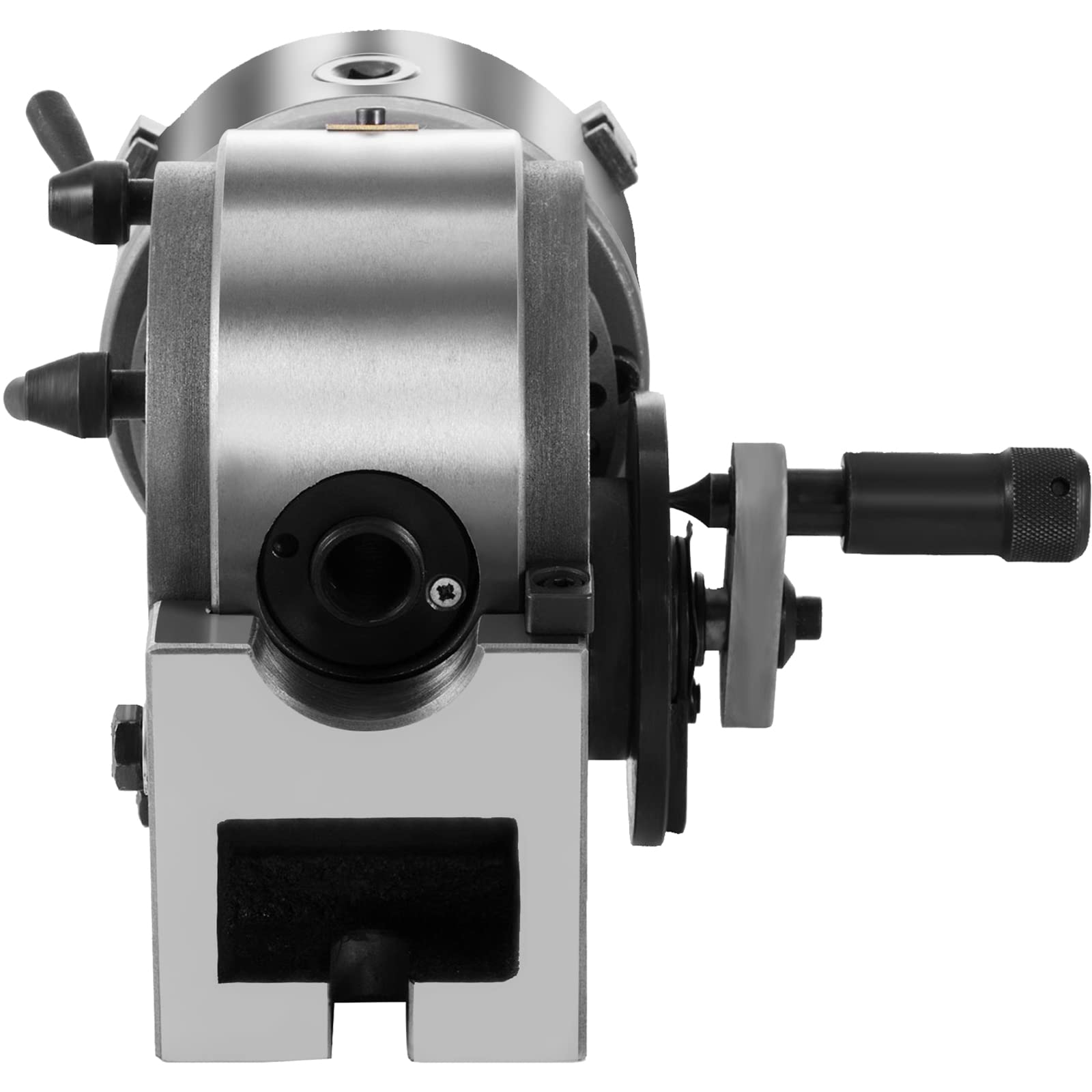 VEVOR Teilungskopf Indexierplatte BS-0, Trennplatte aus Gusseisen, Teilungskopf, ideal für vertikale/horizontale Fräsmaschinen, Drehtische, kreisförmige Schneid- und Bohrarbeiten