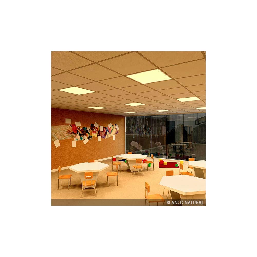 Pack 10 Panel LED 40W 4.400Lm 6000ºK 60x60Cm Enrejado UGR19 40.000H [HO-PG-600x600-40W-CW-PK10] | Greenice