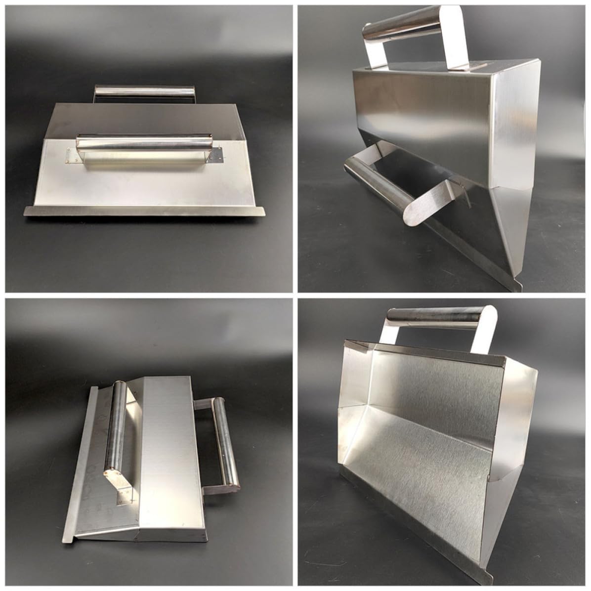 SHINEOFI Frattazzo per Stucco in Acciaio Inossidabile Design Ergonomico e Forma Unica per Levigatura Pareti e Lavori di Finitura Cemento