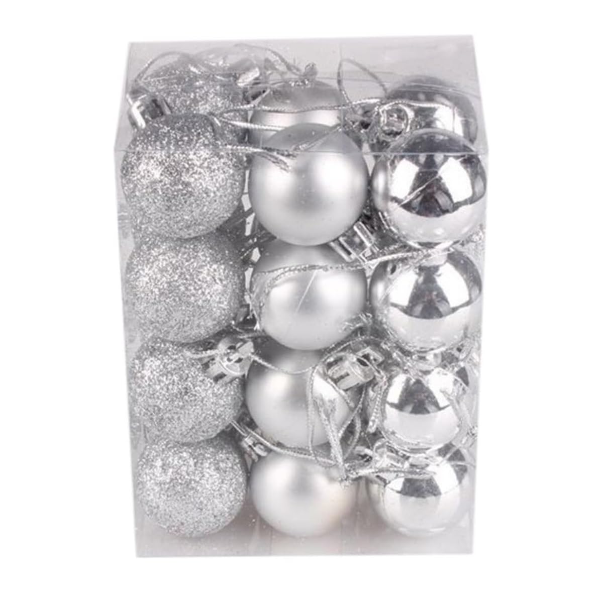 Set de Bolas de Navidad Bolas de Navidad 24 Uds Bolas De Navidad Decoraciones Navideñas De Plástico Adornos Para Interiores Y Exteriores Para Colgar Árboles Fiestas Navideñas Bolas para Arbol de Navid