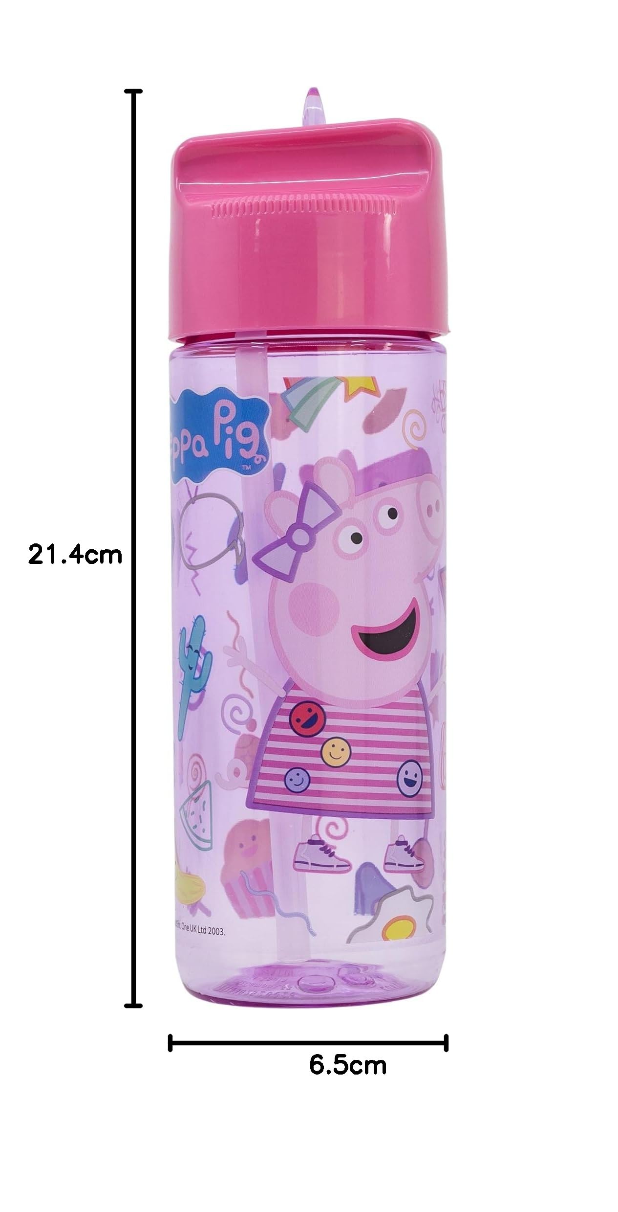 Bottiglia Tritan Per Bambini Peppa Pig 430ml - Senza BPA, Tappo Antigoccia, Licenza Ufficiale - Foto 11
