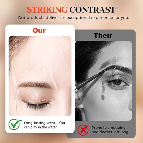 Miniatura 6 de Microblading - Lápices de cejas para mujer, bolígrafo de cejas 3D impermeable 2026, de larga duración, 4 puntas, lápiz de cejas para cejas naturales