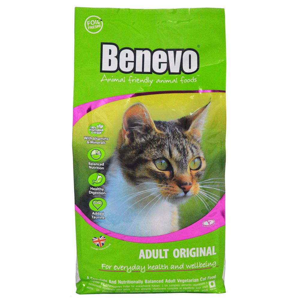 Benevo vegan cat food for adult cats 2kg. Holistic, meatfree, complete