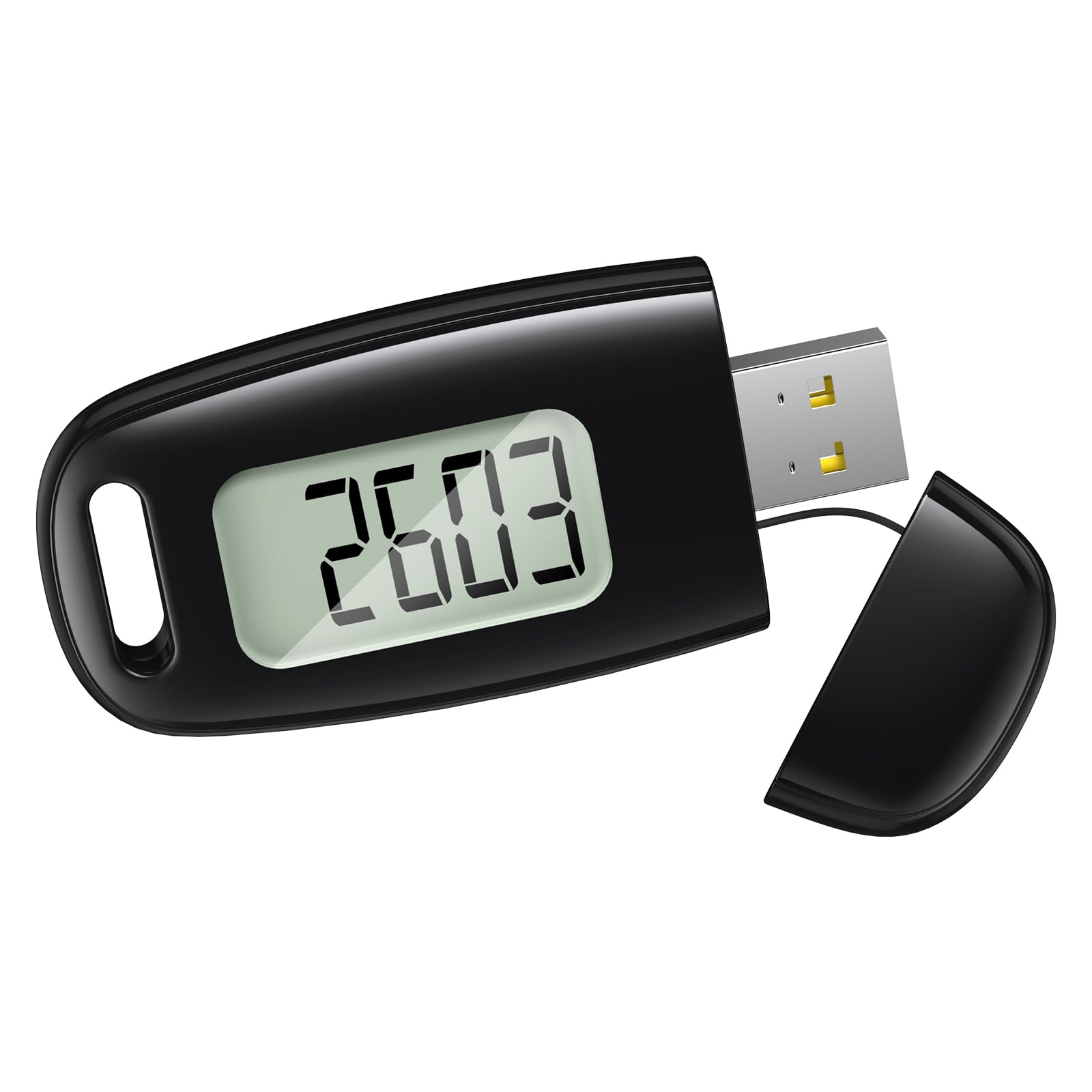 Podomètre 3D, Rechargeable par USB, podomètre pour la Marche, Grand écran, podomètre Simple sans Application, podomètre précis, Suivi des Pas