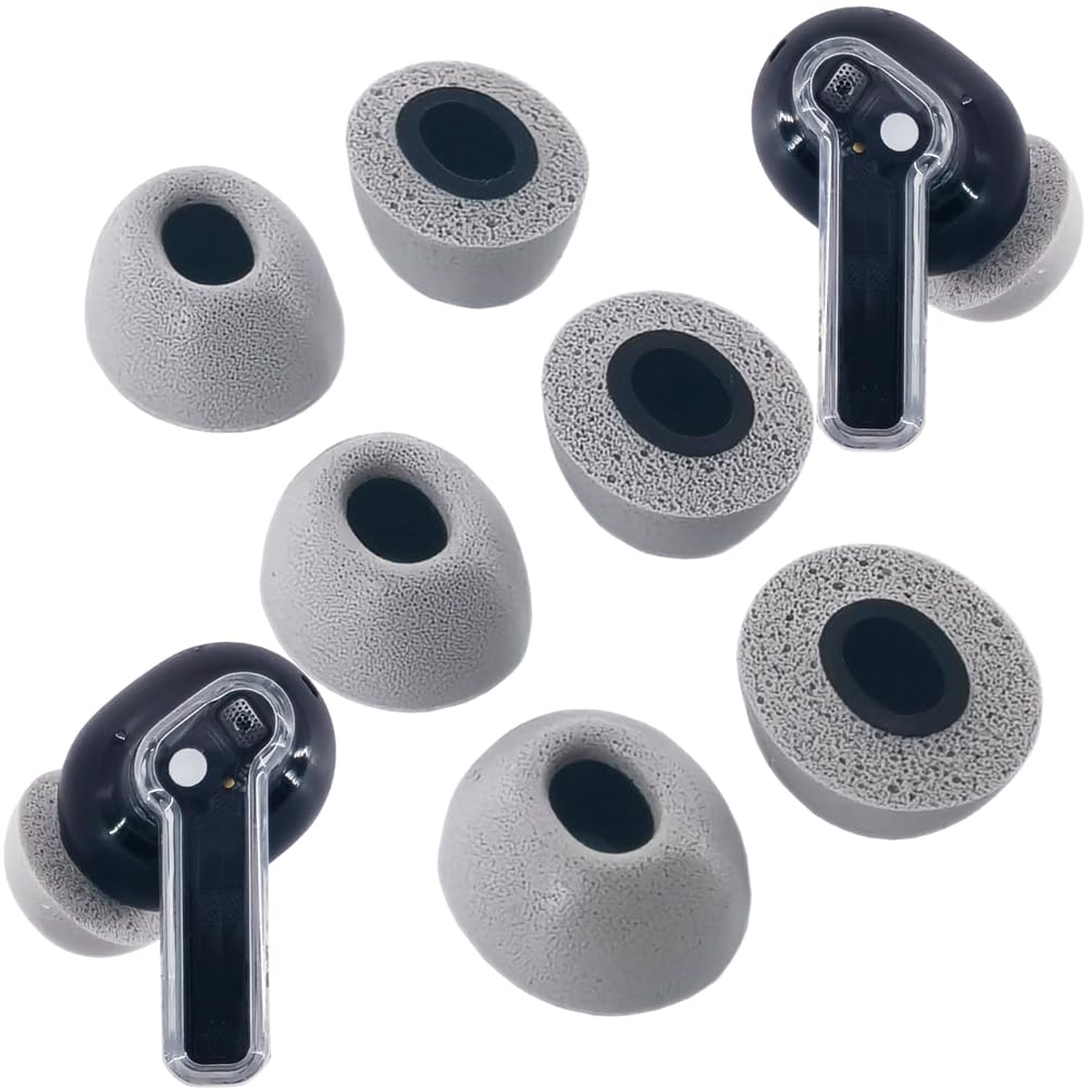 TENNMAK Memory Foam Tips Compatible with Nothing Ear/Ear (a) / CMF Buds/Buds Pro & Pro 2 - Gray-image-21