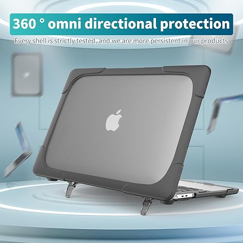 Miniatura 6 de FUNUT - Funda protectora de plástico duro de goma para MacBook Air 13.3, A1466, A1369, 2017, 2016, 2015, 2014, 2013, 2012 (# caqui)