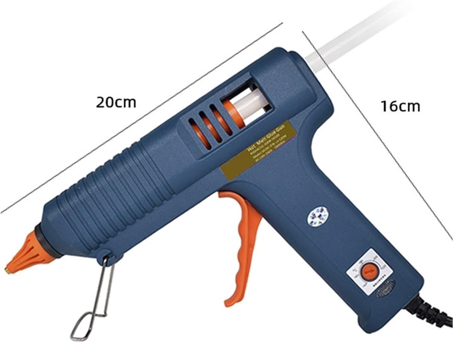 Hot Glue Gun Hot Melt Glue Gun 150W Temperature Adjustable Glue Gun Long Nozzle For 11mm Glue Sticks Industrial And DIY Craft Hot Melt Gun for DIY Arts, Crafts and Quick Repairs(Nozzle 1.8x55mm)