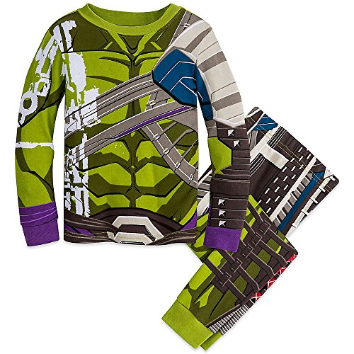 Marvel Hulk Costume PJ PALS Pajamas for Boys - Thor: Ragnarok Green