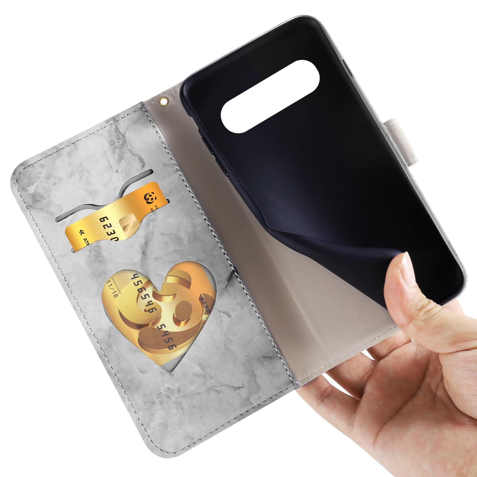 CASAFUNY Handyhülle Für Google Pixel 8 – PU-Leder Flip Case Mit Kartenfach, Magnetverschluss, Ständer-Funktion