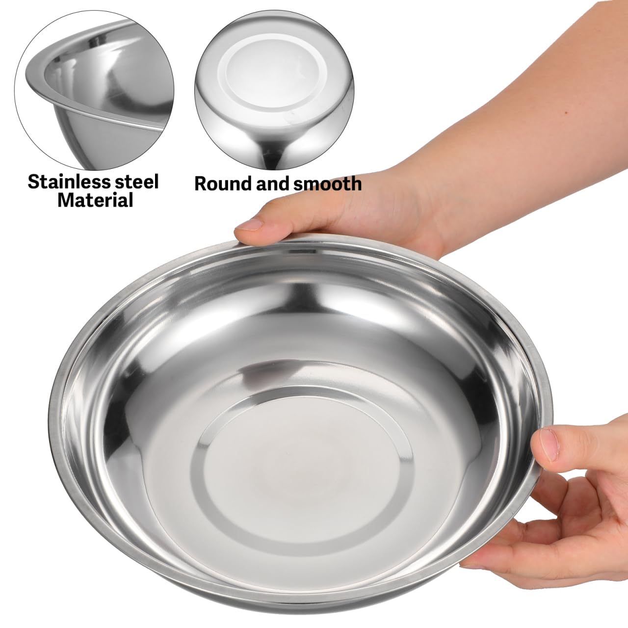 STOBAZA Báscula electrónica de acero inoxidable para alimentos, 25 cm, balanza digital para cocinar, hornear, cocina, laboratorio, suministros