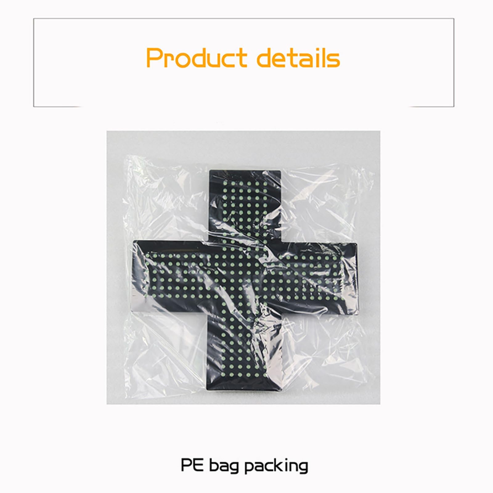 Letrero LED De Cruz Médica De 35 * 35 Cm, Luz De Cruz para Farmacia con Cadena Metálica Colgante, 3 Modos De Iluminación, Fácilmente Reconocible, Duradero Y De Bajo Consumo, para Farmacias