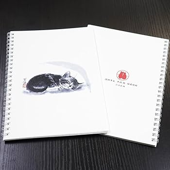 Amazon | A5リングノート 中浜稔 猫 ネコ 墨絵作家 アート