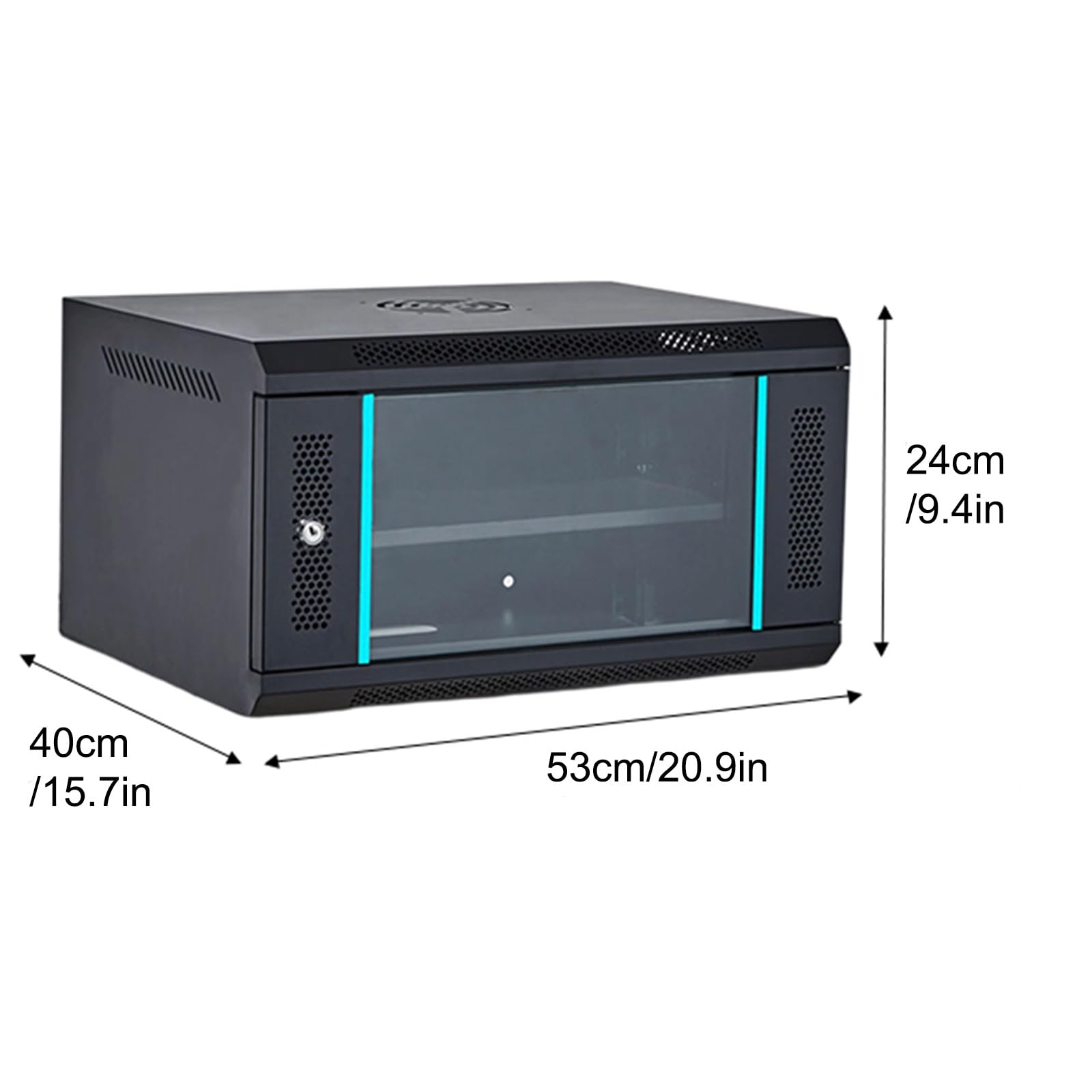 Multifunzionale Home Stereo System Cabinet Supporto multimediale regolabile con amplificatore HiFi Rack Entertainment Center con ripiani per componenti audio 24cm/9.4in altezza