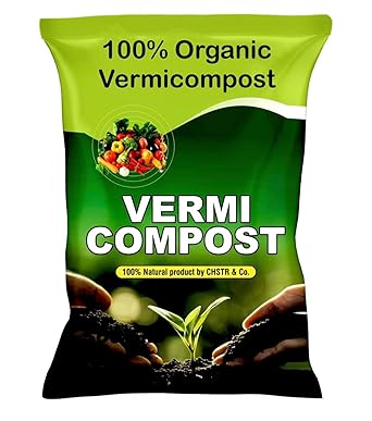 Vermicompost Organic Manure - 1kg Fertilizer for Home Gardening & Pot Plants | Enriched Potting Soil & Compost Garden Soil | Natural Booster - image, photos