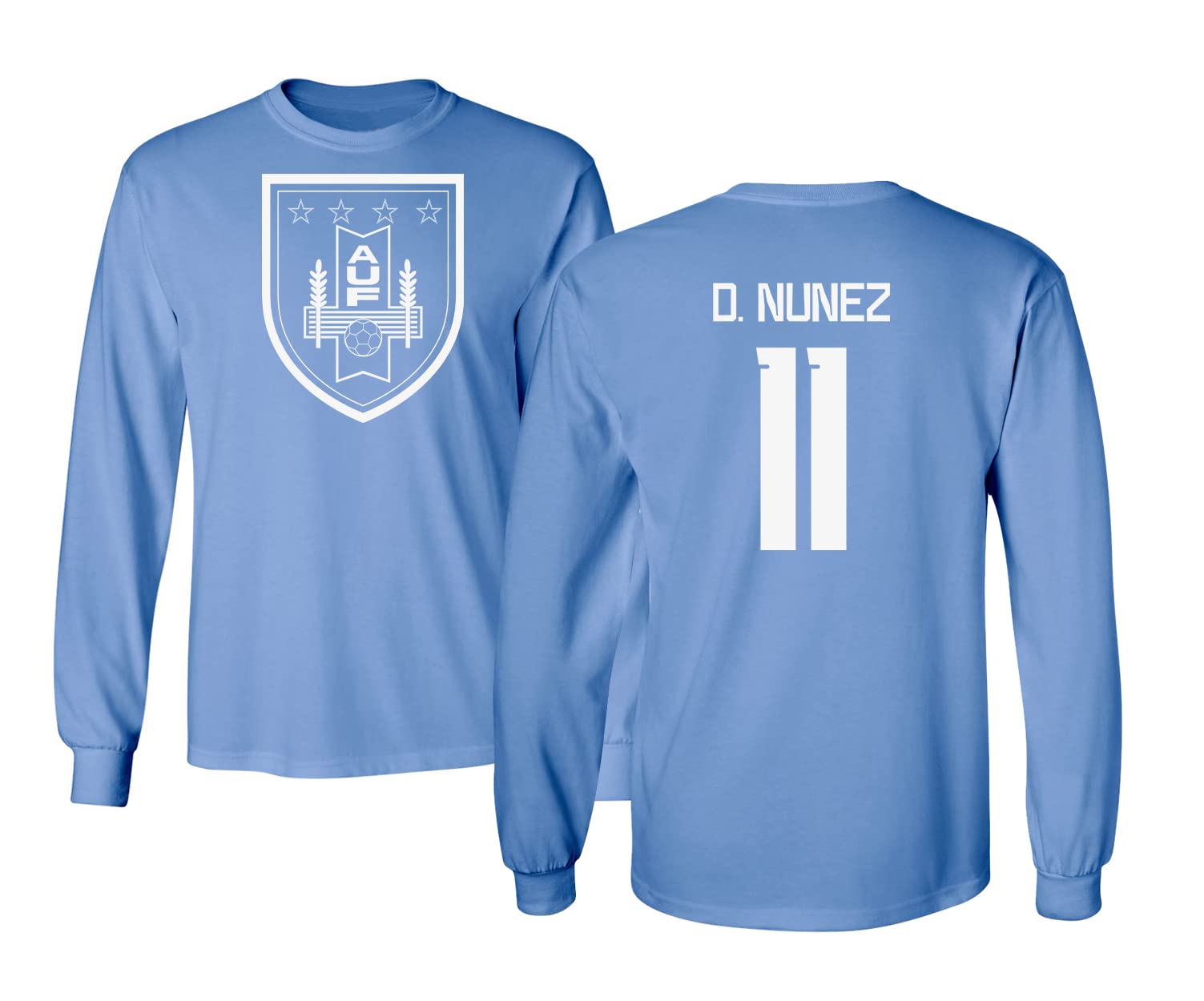 FLAURAUruguay Soccer #11 Nunez World Football Jersey Style Adult Long Sleeve Tshirt
