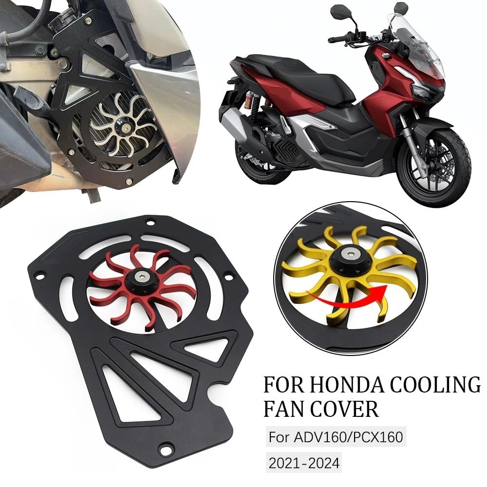 silnika motocykla osłona stojanów Pasuje do ADV160 PCX160 2021 2022 2024 SEMSPEED osłona chłodnicy motocykla straż CNC Multicolor osłona grilla osłona paska(Green)
