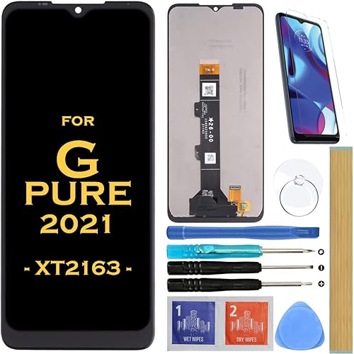Reemplazo de pantalla LCD táctil digitalizador Asamblea para Motorola Moto G Pure XT2163 XT2163DL XT2163-4 6.5"