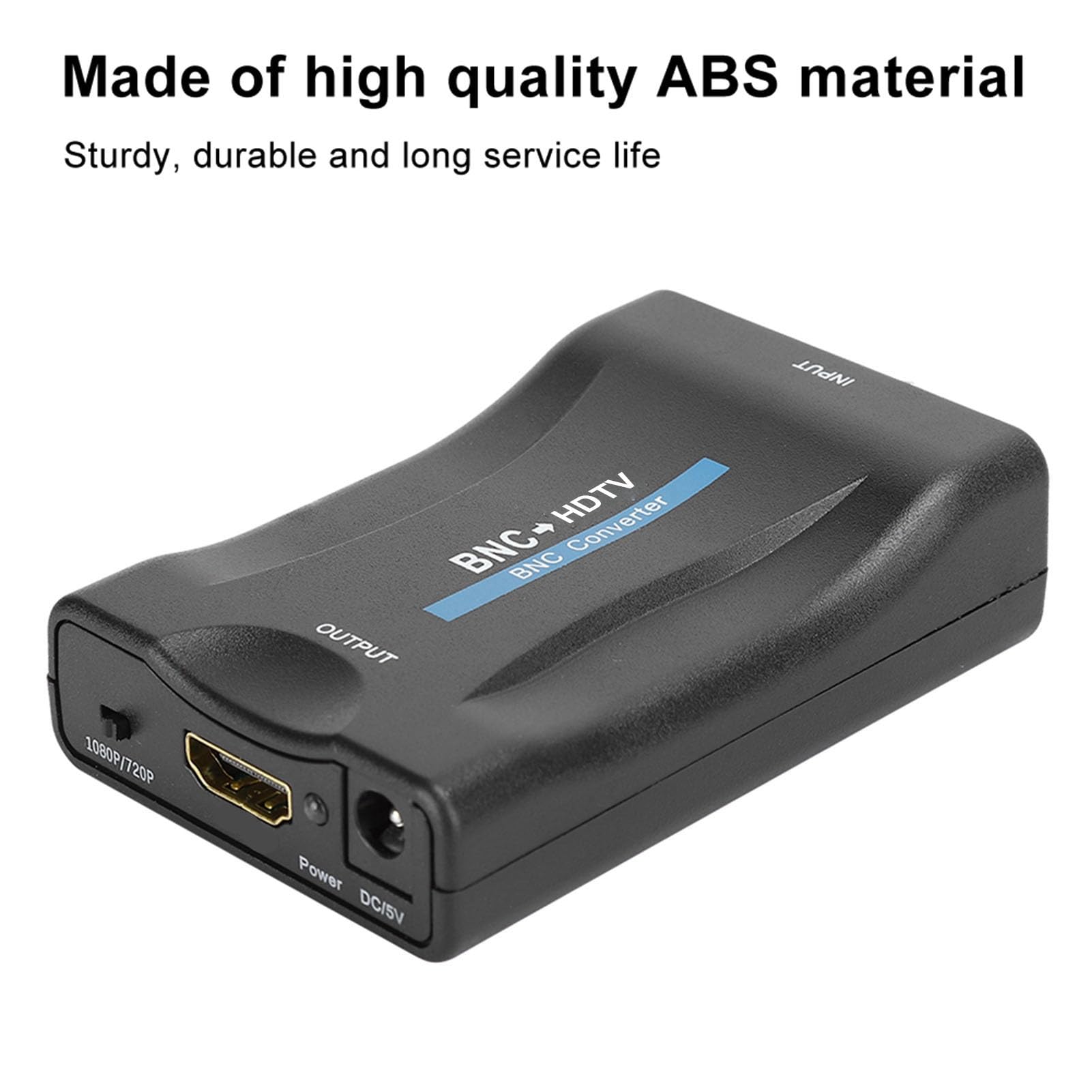 Cuifati Adaptateur Convertisseur BNC vers HDMI Femelle CVBS BNC HDMI Connecteur Coaxial Coaxial Composite Entrée Audio Vidéo Analogique Sortie 1080P Crochet HDCP Caméra de sécurité DVR