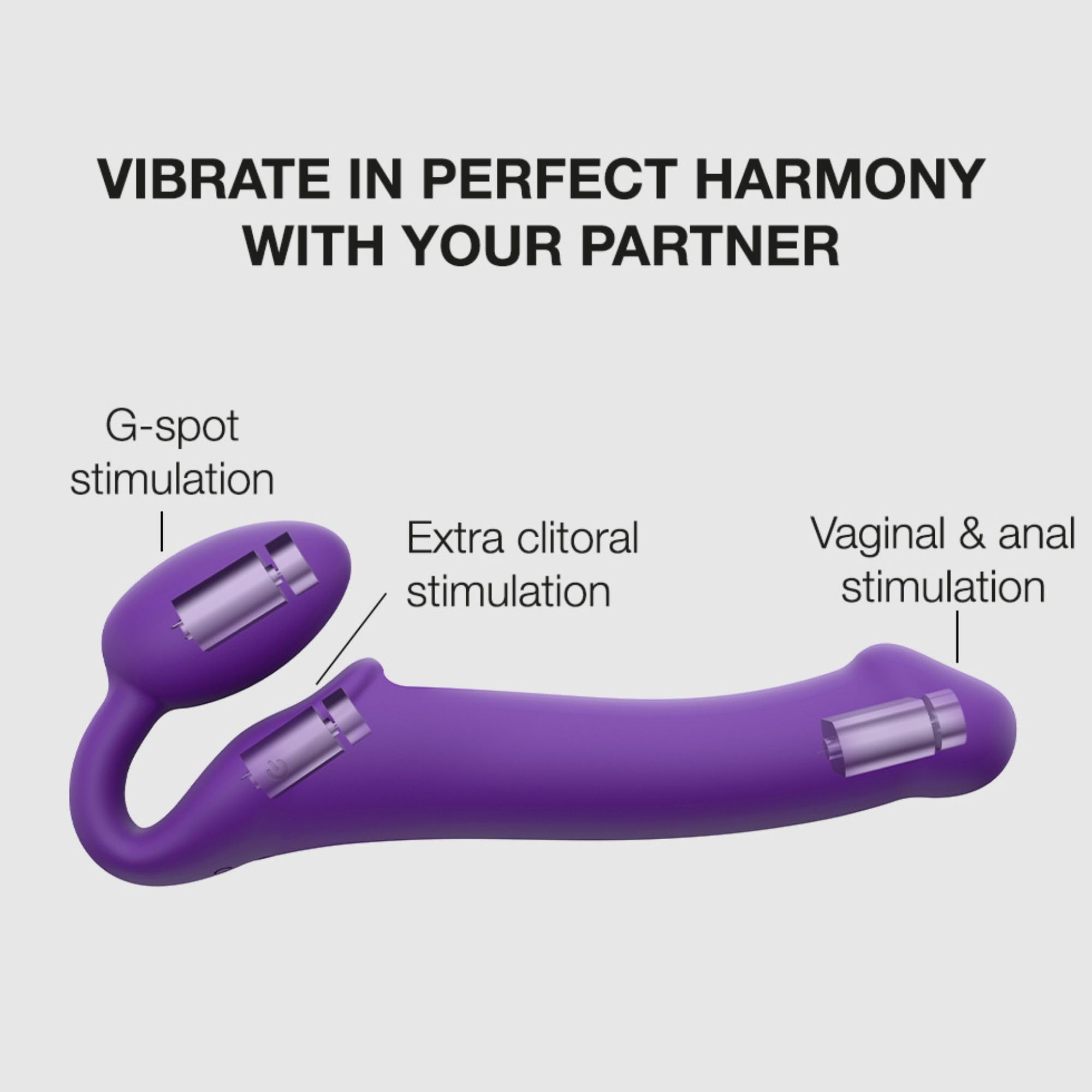 Strap-On-Me Vibratore con cinturino-E33249 Purple M