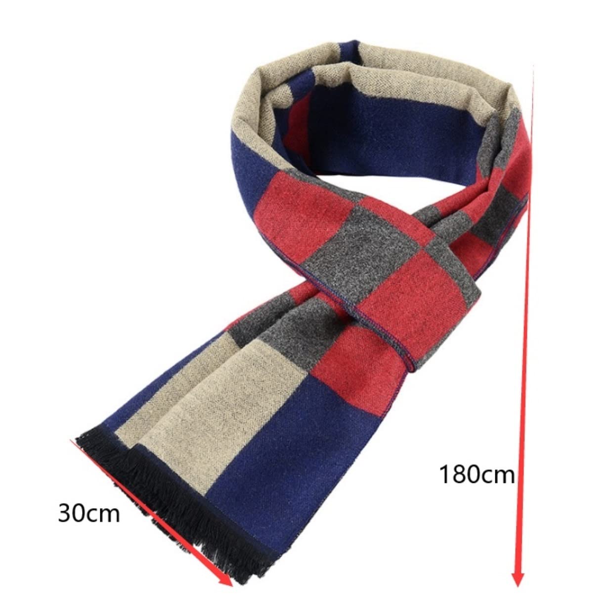 Sciarpa Sciarpa Scozzese Invernale Da Uomo Design Semplice Sciarpe Calde Da Uomo Scialle