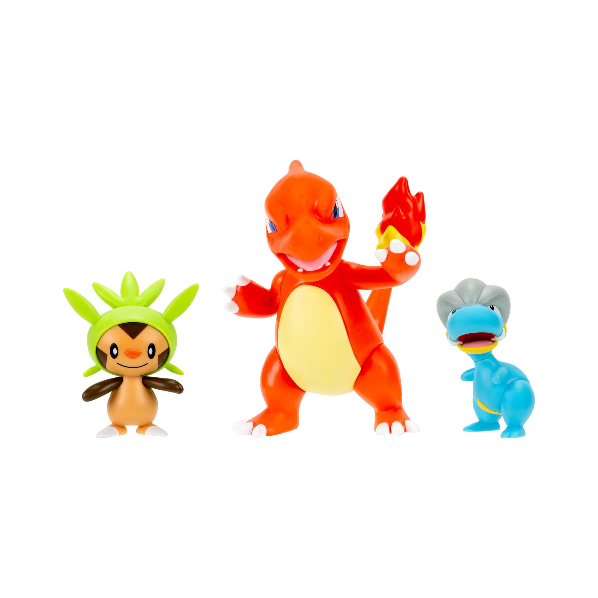 Pokémon Battle Figure 3 Pack - Features 2-Inch Chespin and Bagon and 3-Inch Charmeleon Battle Figures
