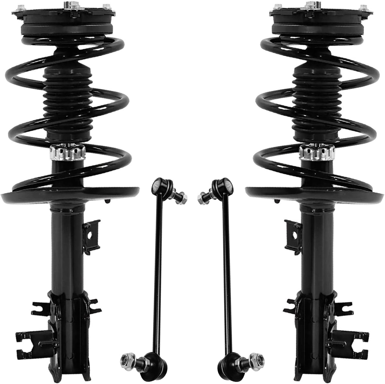 Detroit Axle 4pc Front Struts Sway Bars for 20132018