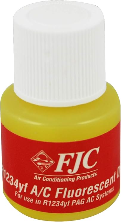 FJC R-1234yf UV Fluorescent Leak Detection Dye 1/4 oz, Factory, 1 Pack