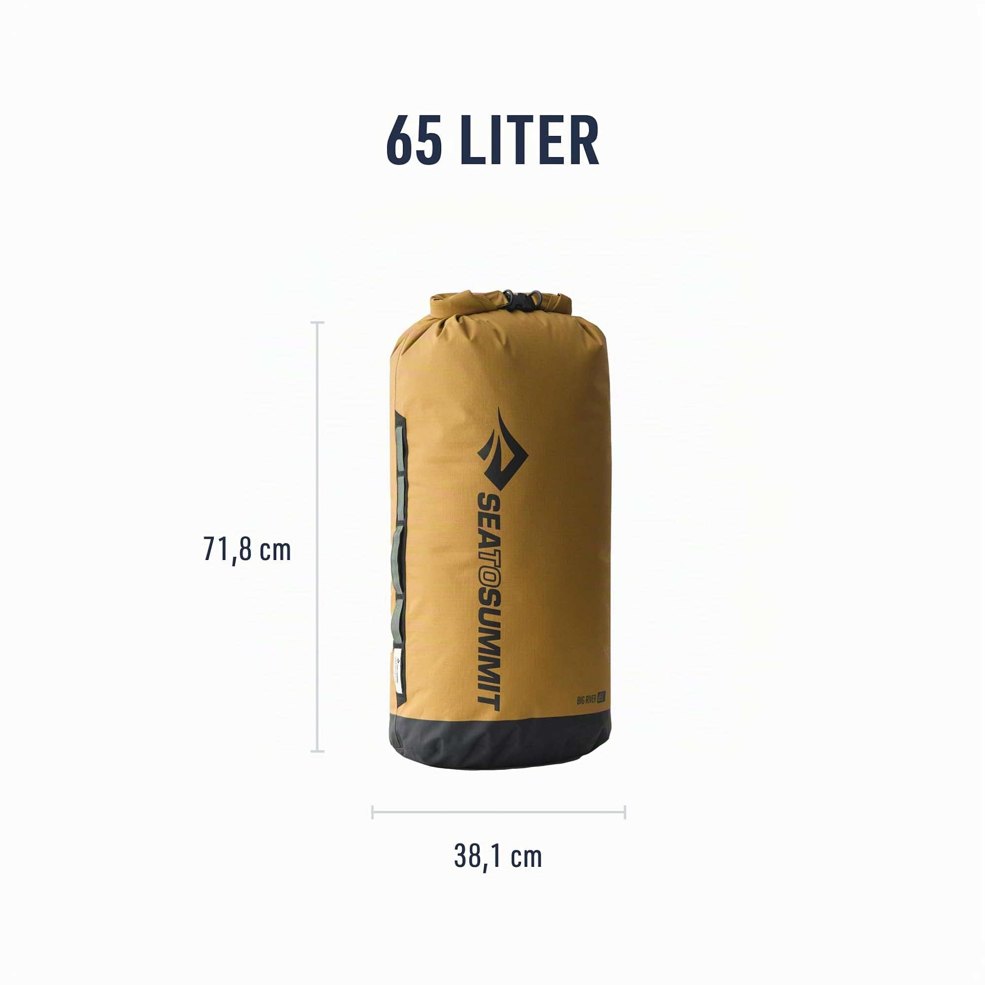 Sea to Summit Big River Dry Bag, Ultra-langlebige Roll-Top-Trockenaufbewahrung