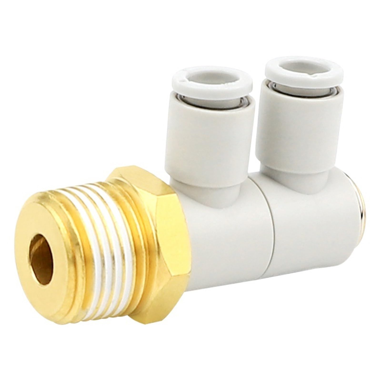 Junta universal de tubo de aire KQ2VD08-03AS conector neumático doble salida para automatización