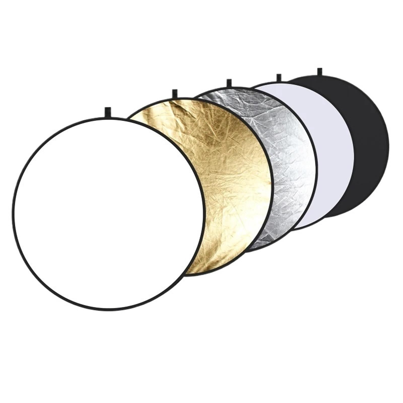 Reflector de luz, Reflector de luz Plegable 5 en 1, Tablero Reflector de fotografía de 60-110cm(80cm)