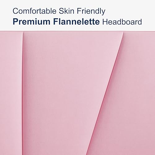 Miniatura 7 de Molblly Base de cama Queen con plataforma tapizada de franela, cabecero y tira de madera resistente, fuerte capacidad de peso, antideslizante y sin