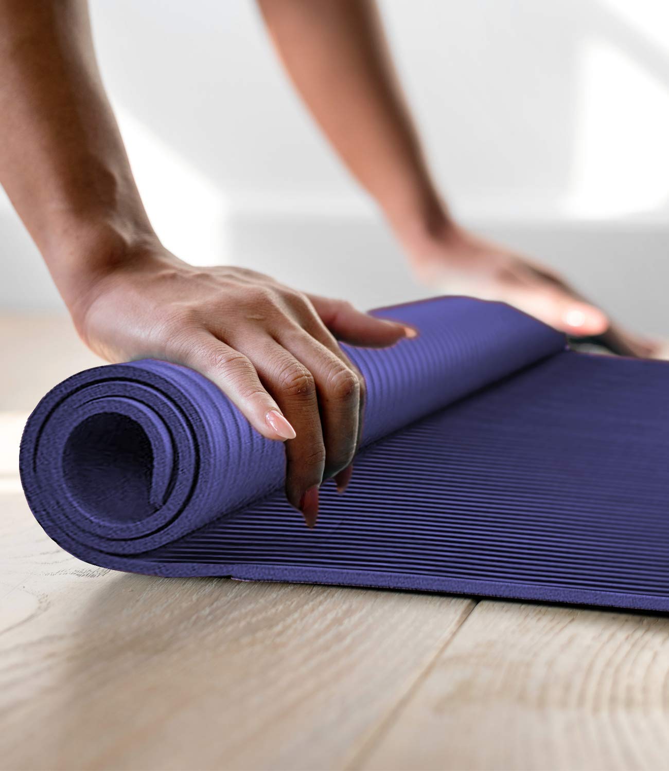 Aduro Sport Yoga Workout Mat Extra Thick Yoga Foam Mat
