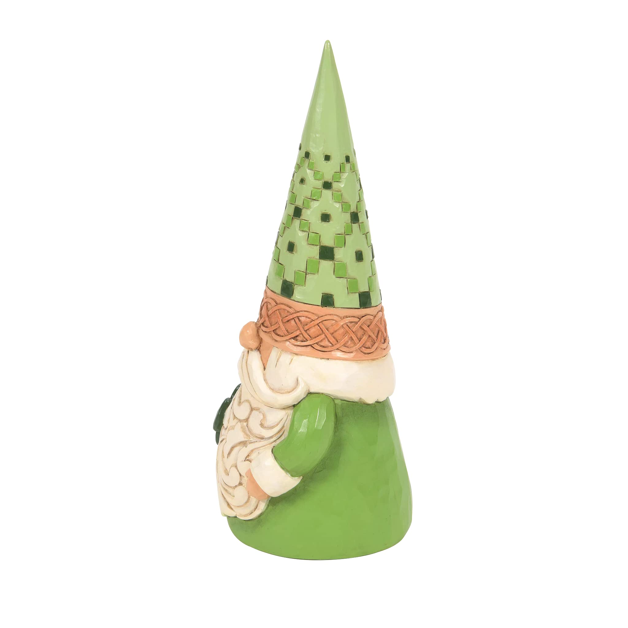 Enesco Jim Shore Heartwood Creek İrlanda Cücesi Yonca Figürlü, 15 cm, Çok Renkli