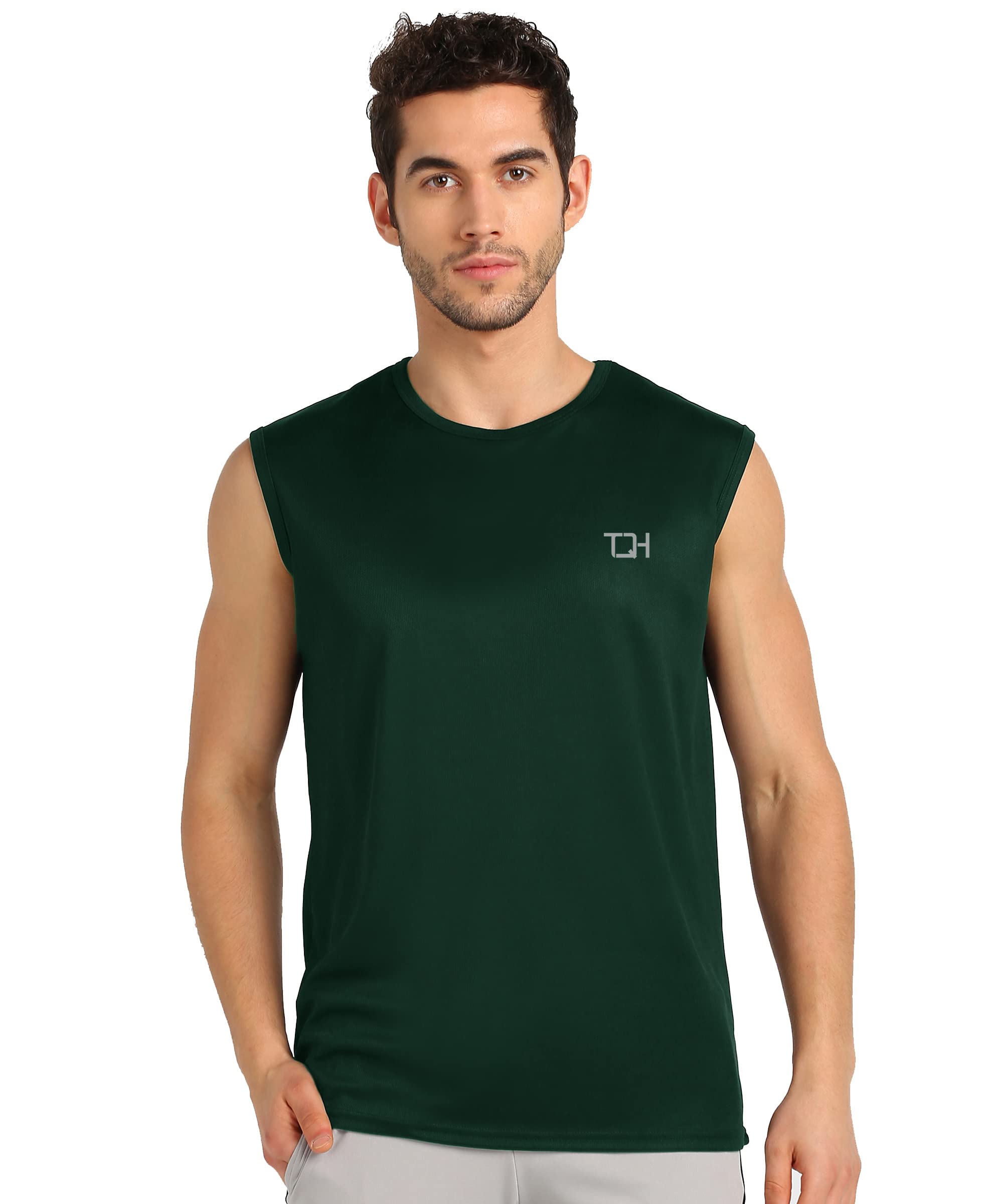 TQH Solid Men Round Neck Sleeveless T-Shirt - Combo-picture-42