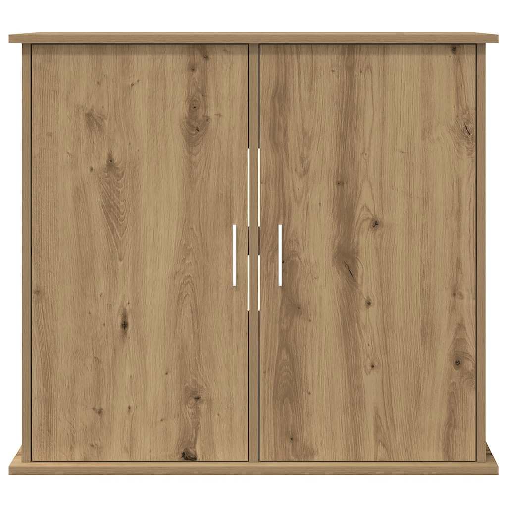 Aquariumständer Artisan Oak Holzwerkstoff 81 x 36 x 73 cm Stabiler Unterschrank mit Stauraum und Türen für Wohnzimmer Flur Büro sichere Halterung und Organisation von Aquarium Zubehör