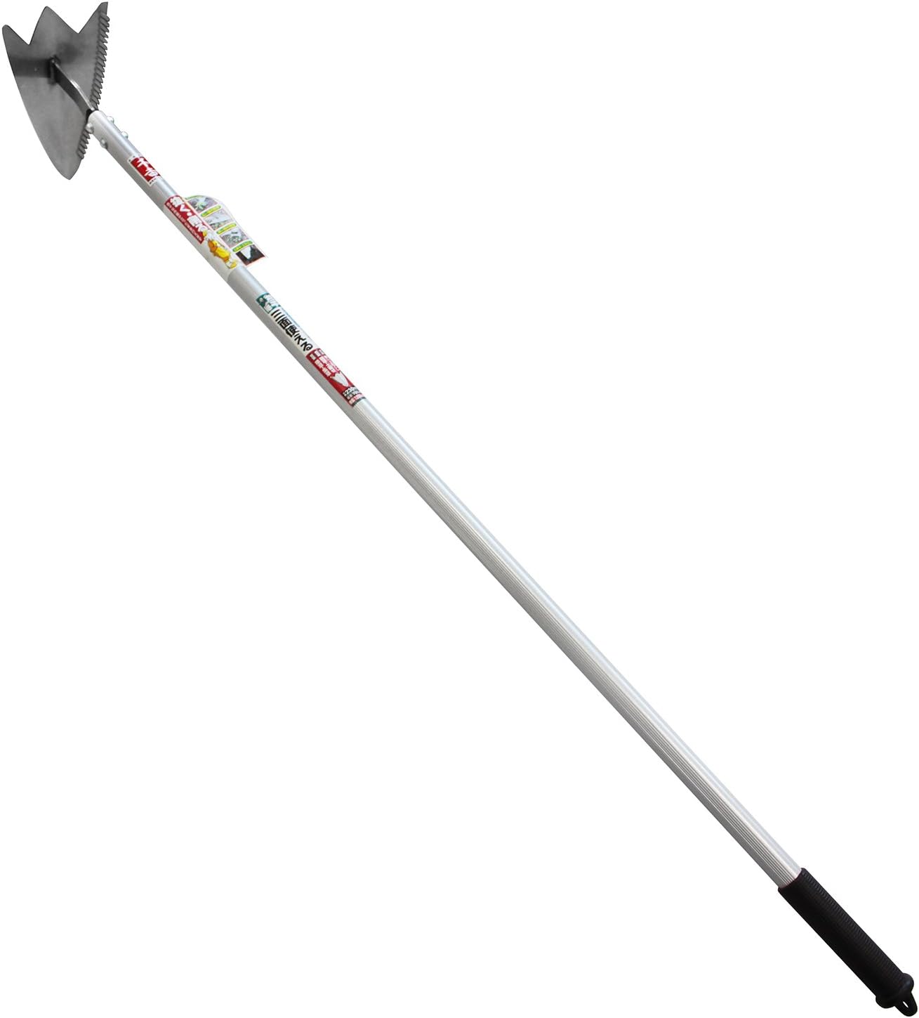 千吉 アルミ柄マルチ三角ホー ステンレスヘッド 柄長1200mm刃長230mm 軽量(700g) 穴掘り 除草 土均し 土寄せ 畝立て